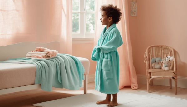 Adoptez un peignoir gaze de coton surprenant pour enfant