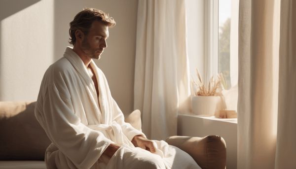 Découvrez le confort inégalé du peignoir gaze de coton homme