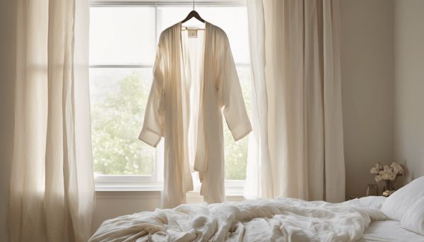 Optez pour un peignoir en gaze de coton confortable et élégant
