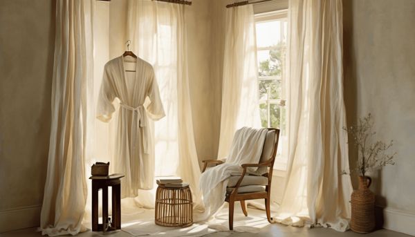 Un peignoir en gaze de coton doux et léger pour un confort optimal
